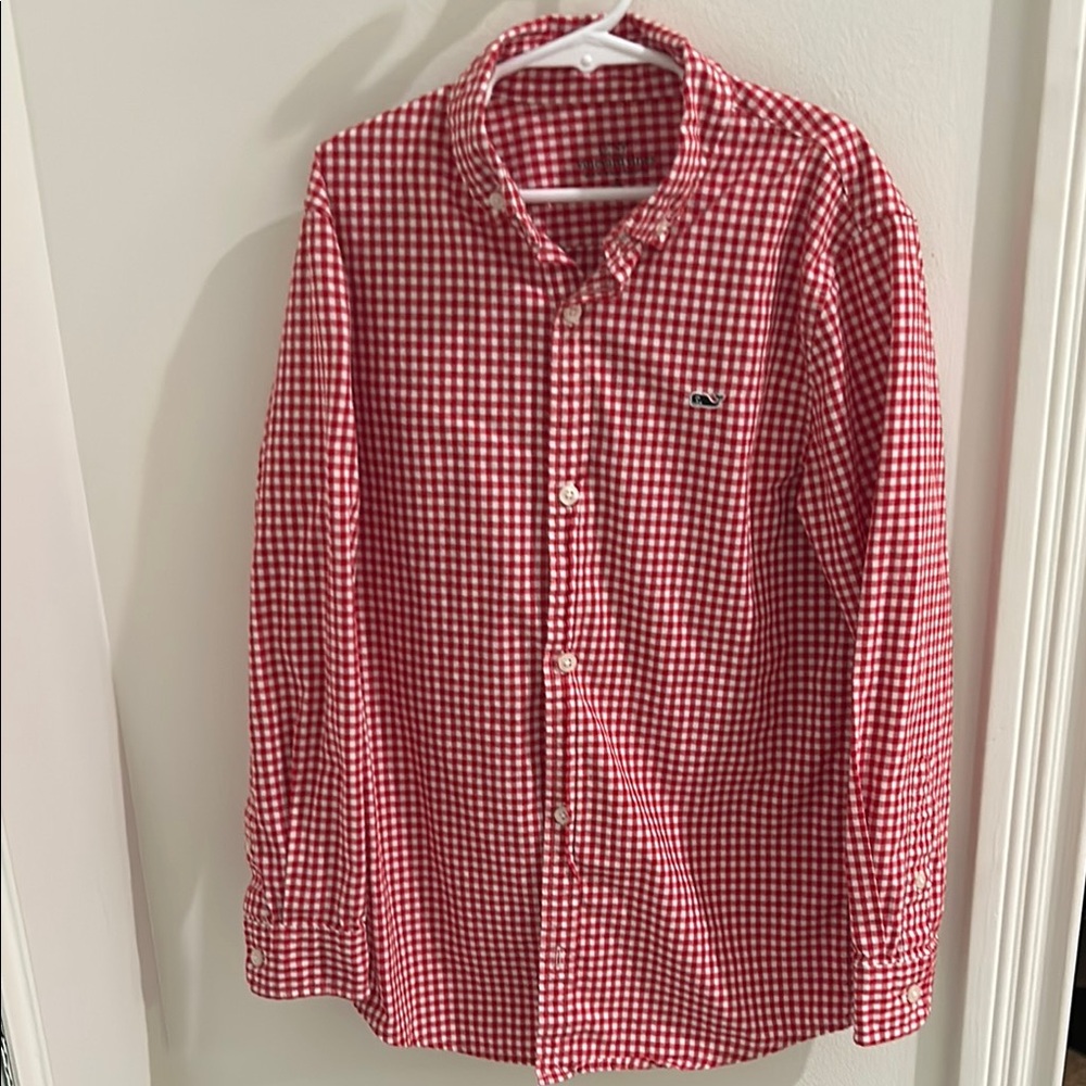 Boy’s Vineyard Vines Gingham Men's Shirt (8-10)